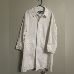 Vintage Polo Ralph Lauren Polyester Trench Coat Water Repellent Size Medium